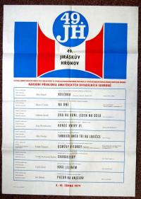 49,JH, programový plakát, 1979.