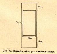 Cimler, František, Praktické jeviště, obr. 99, vložková kulisa, 1946