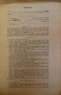 Česká Třebová, Smetanův okrsek, spolkové stanovy, 1936