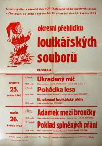 Chotěboř, Okresní přehlídka loutkářských souborů 1963 - plakát