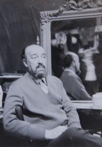 Srb, Jiří, člen souboru Malá scéna Praha-Žižkov, asi počátek 70. let