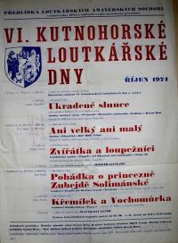 Kutná Hora, Kutnohorské loutkářské dny 1974 - plakát