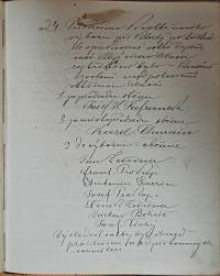 Hlinsko, Dělnická jednota, Zápisy ze schůzí, 1881-1888