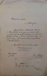 Benátky, Hospodářsko-ochotnická beseda, ohlášení činnosti, 1939