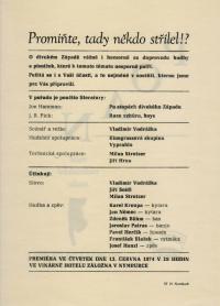 Nymburk, POAN, Promiňte, tady někdo střílel!?, 1974