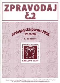 Karlovy Vary, 39. Pedagogická poema, zpravodaj, 2006, č. 2, titl. str.