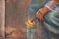 Trnávka, sál hostince, torzo opony, detail, Jan Česal, asi 30.léta 20.století