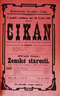 Luže, Jaroslav, Cikán - plakát, 1907