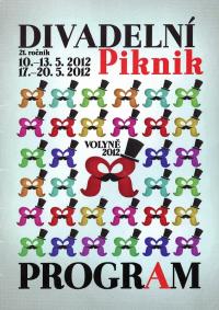 Volyně, CP 1. Divadelní piknik, programová brožura, 2012