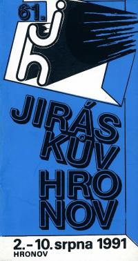 Hronov, NP 61. Jiráskův Hronov, programová brožura, 1991