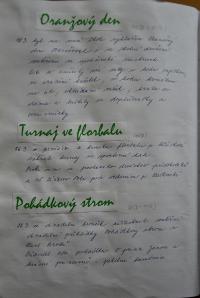 Přibyslav, Sluníčko, Kronika školní družiny, 2007 - 2011
