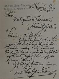 Nový Bydžov, Jirásek, Korespondence souboru