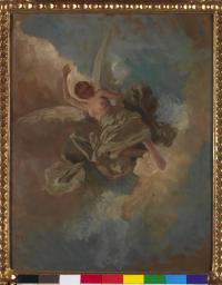 Hynais, Vojtěch, studie ústřední postavy k oponě Národního divadla v Praze, asi 1883