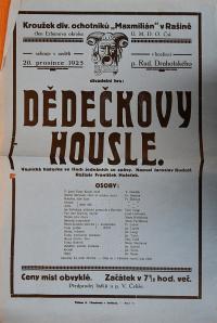 Rašín, Maxmilián, Dědečkovy housle - plakát, 1925
