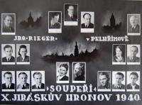 Pelhřimov, Rieger, Soupeři, členové souboru na Jiráskově Hronově, 1940