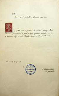 Černovice, Bělobrodský, Archa Noemova, 1927