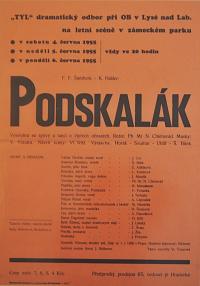 Lysá nad Labem, výstava DIVADLO JE PODIVUHODNÁ VĚC..., Podskalák, 1955, výstavní panel, 2018