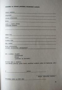 Přibyslav, Okresní festival ZUČ - program, přihláška na festival, 1976