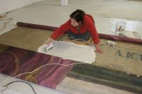 Netolice, restaurování opony 2014