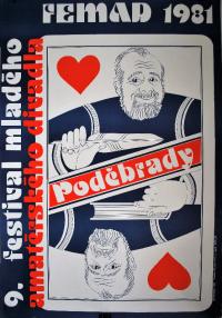 Poděbrady, CP FEMAD, ideový plakát, 1981