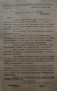 Pardubice, Spolek divadelních ochotníků, Korespondence, 1930