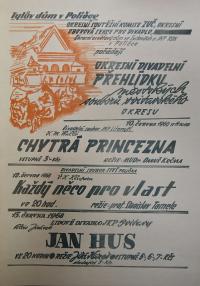 Polička, OP městských souborů okresu - plakát, 1968