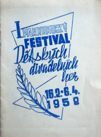 Pardubice, I. pardubický festival Dětských divadelních her, program festivalu, 1958