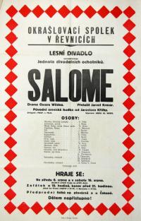 Řevnice, Lesní divadlo a JDO, Salome - plakát, 1924