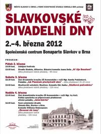 Slavkov u Brna, Slavkovské divadelní dny 2012 - plakát