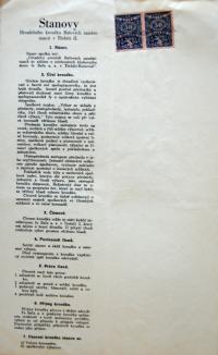 Třebíč, Baťovi zaměstnanci, spolkové stanovy, 1934