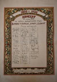 Drahoraz, Zvonař, Koncert, 1920