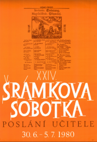 Sobotka, Šrámkova Sobotka 1980 - plakát