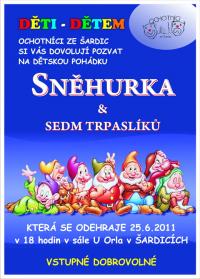 Šardice, Ochotníci ze Šardic, Sněhurka a sedm trpaslíků - plakát, 2011