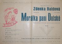 Ústí nad Orlicí, Vicena, Morálka paní Dulské - plakát , 1956