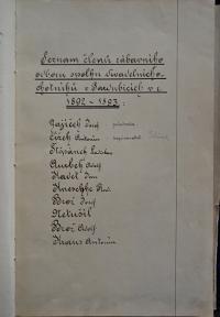 Pardubice, Spolek divadelních ochotníků, Kniha protokolů, 1892 - 1896
