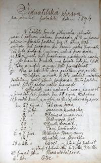 Vysoké nad Jizerou, Krakonoš, Kniha protokolů 1884-1895