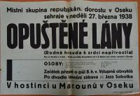 Osek, Republikánský dorost, Opuštěné lány - plakát, 1938
