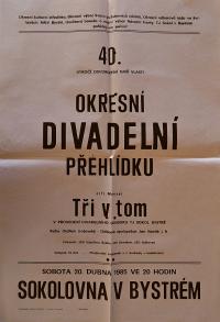 Bystré, OP divadelních souborů - plakát, 1985