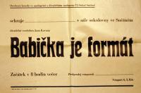 Sněžné, Sokol, Babička je formát - plakát, 195x