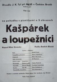 Český Brod, Tyl, Kašpárek a loupežníci - plakát, 1974