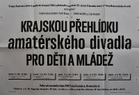 Hradec Králové, Krajské kulturní středisko, Impuls, Pardubice, KP inscenací pro děti a mládež, 1983