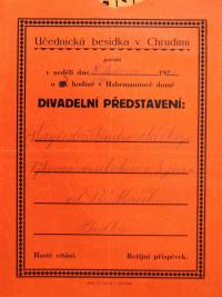 Chrudim, Učednická besídkal, Když služebnictvo stávkuje - plakát, 1928