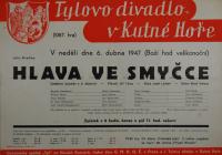 Kutná Hora, Tyl, Hlava ve smyčce - plakát, 1947