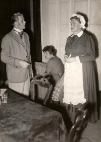 Libochovice, Scéna, Plynové lampy, asi 60. léta 20. stol.