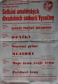Havlíčkův Brod, Krajská divadelní přehlídka - plakát, 1986