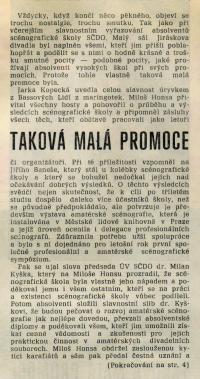 Scénografická škola SČDO 1976-1979