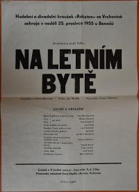 Vrchovina, Rokytan, Na letním bytě - plakát, 1955