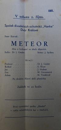 Nový Bydžov, Jirásek, Programy, pozvánky