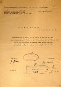 Lipice, Spolek divadelních ochotníků, úprava stanov, 1940