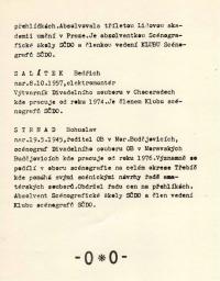 SČDO, Klub scénografů, výstava Česká amatérská scénografie, PQ 1983, charakteristika účastníků výstavy Peroutková (pokrač.), Salátek, Strnad